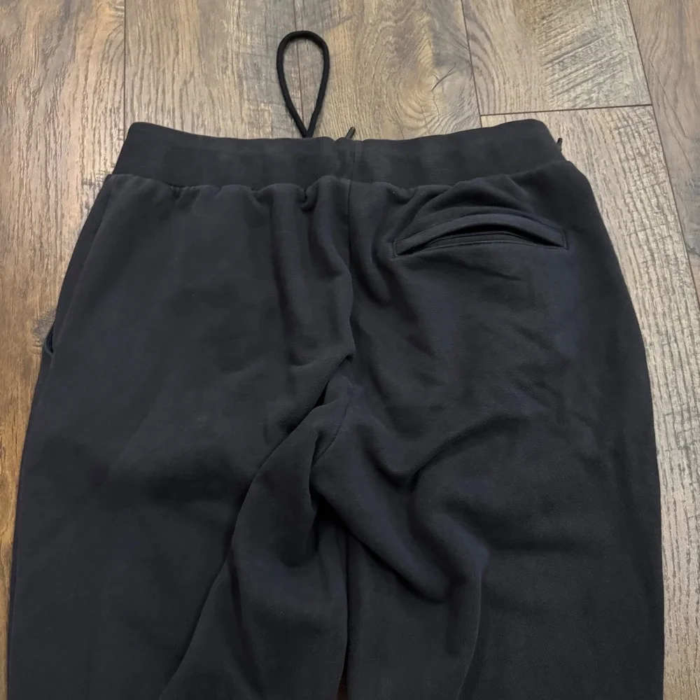 Adidas Originals Mens M Black Mixed Media Jogger Sweatpants Sporty Streetwear
